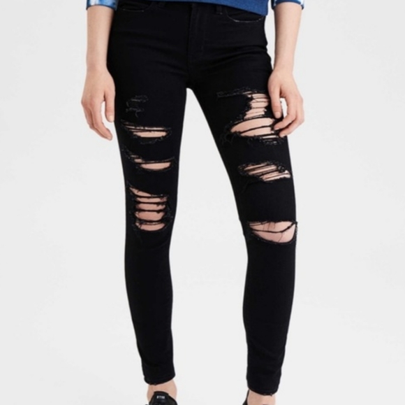 American Eagle Outfitters Denim - Black American Eagle Ne(x)t Level Stretch